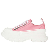 (WMNS) Alexander McQueen Tread Slick Low Lace Up 'Pink White' 611705W4MV25490