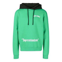 Off-White SS19 Green hooded sweater Green OMBB044R19B970254001