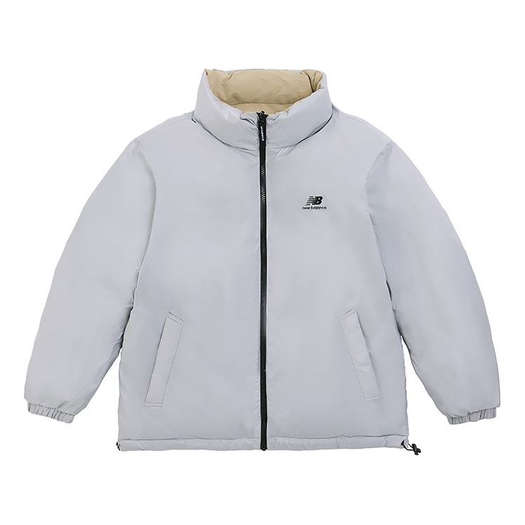 New Balance Logo Warm Down Jacket Asia Sizing 'Grey Khaki' 5PC44273-BEI