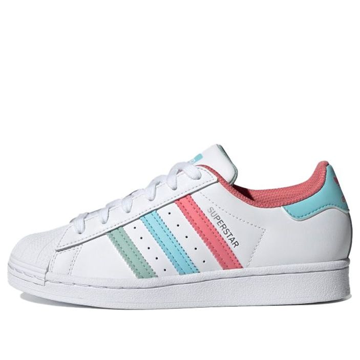 (GS) adidas Superstar J 'White Hazy Rose Sky' FZ0649