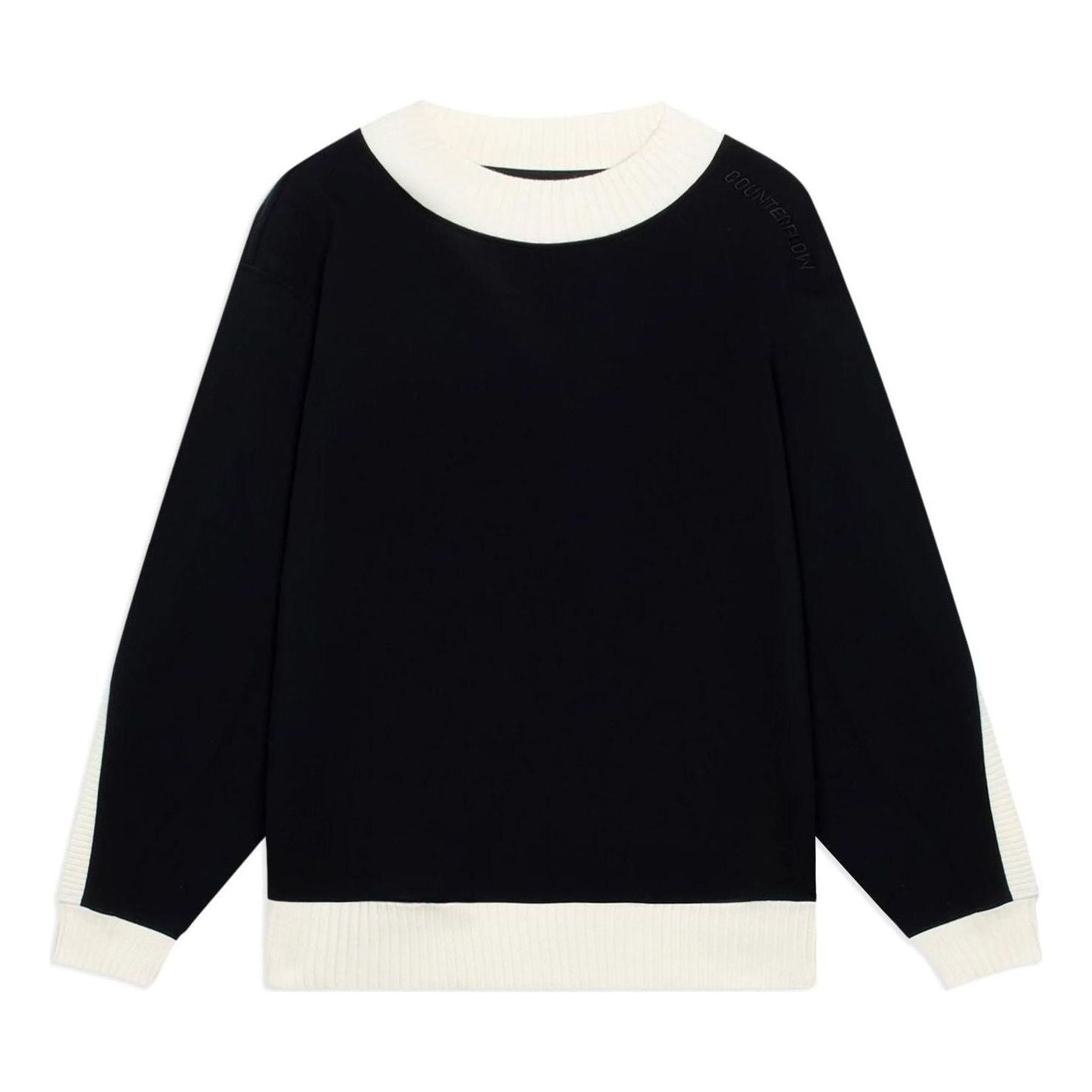 Li-Ning Counterflow Embroidered Logo Sweater 'Black White' AWDSI85-2