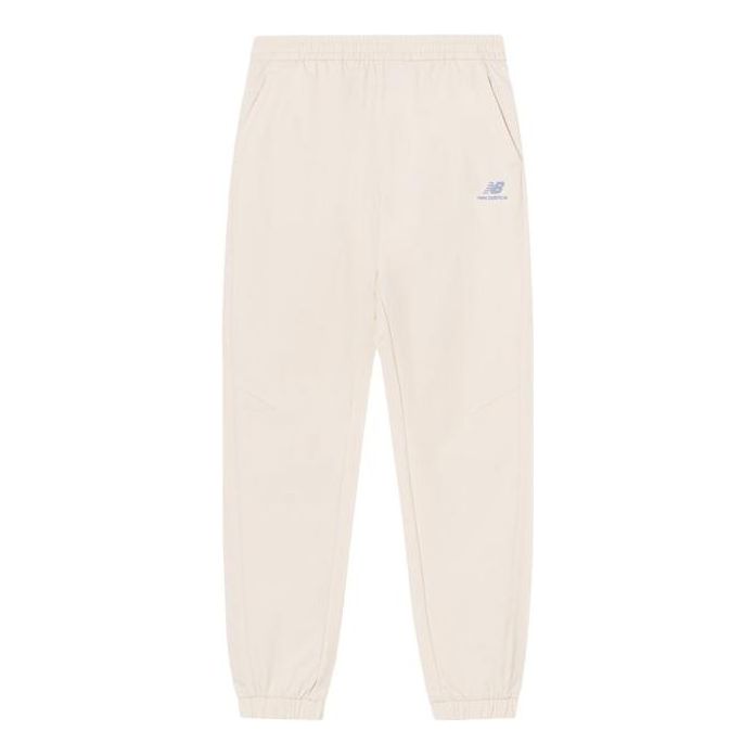 New Balance Logo Sportswear Pants Asia Sizing 'Cream White' 5TC44572-IV