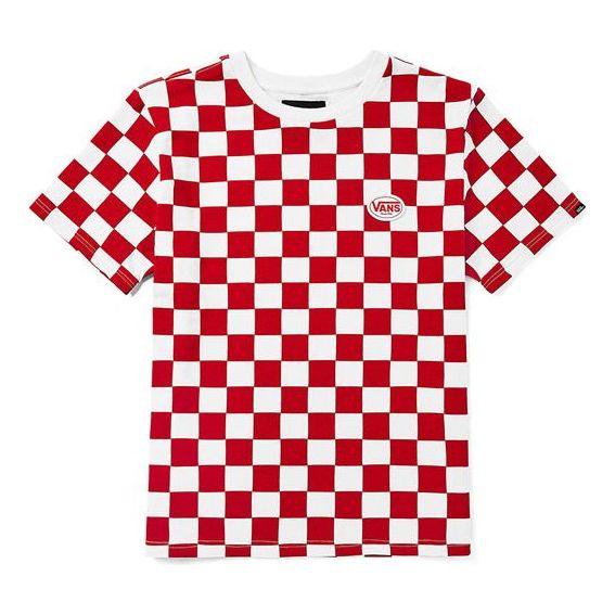 Men's Vans Grid Alphabet Short Sleeve Red VN0A54IDY0W