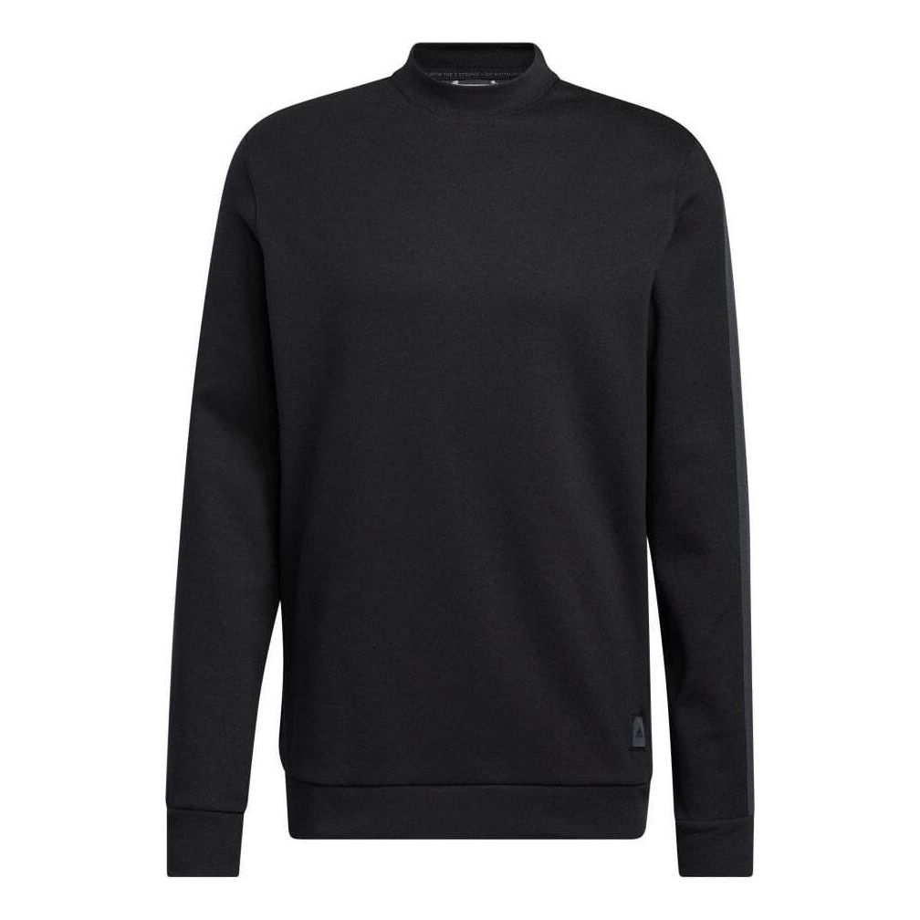 Men's adidas Colorblock Round Neck Casual Long Sleeves Black HA0594