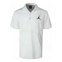 Air Jordan Jumpman Deep Blue Flying Man Logo Short Sleeve polo White 865856-106
