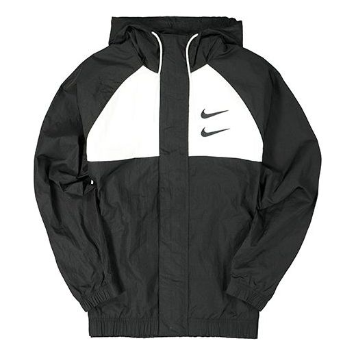 Nike Sportswear Swoosh Men's Woven Hooded Jacket Black CJ4888-011