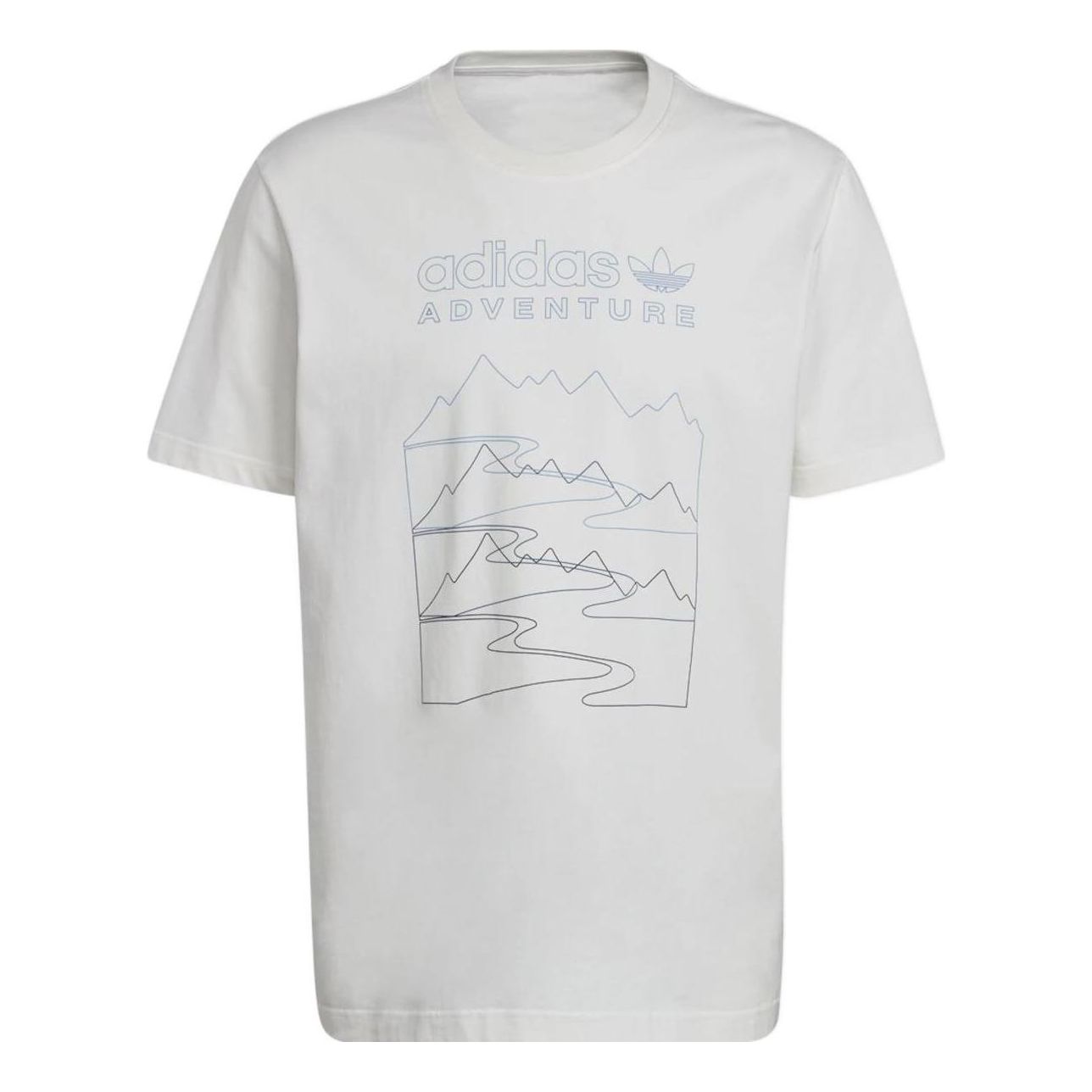 adidas Adventure Mountain Front T-Shirt 'White' HK5006