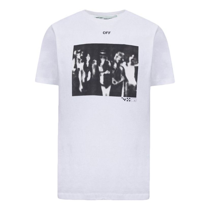 Off-White Chest Printing Short Sleeve White OWOMAA027R201850150110