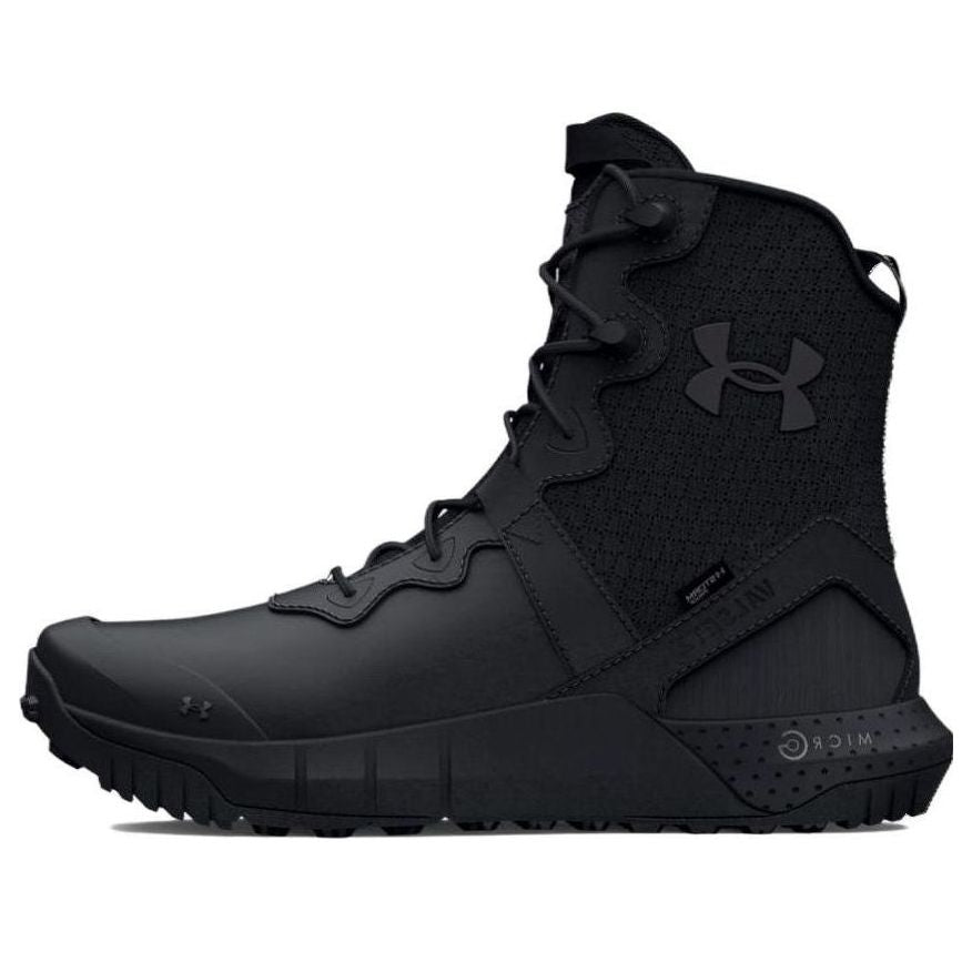 Under Armour Micro G Valsetz Leather Waterproof Zip Tactical Boots 'Black' 3026738-001