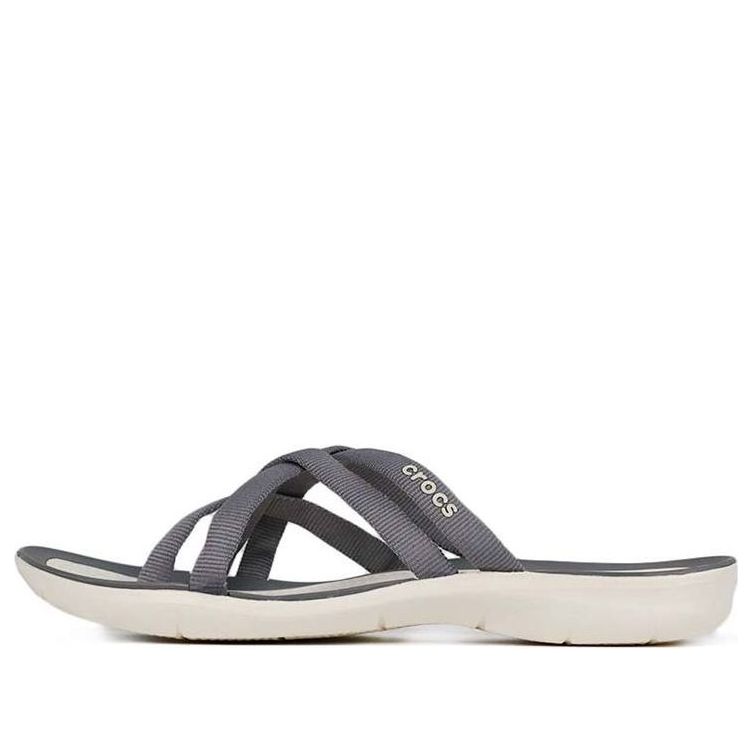 (WMNS) Crocs Beach & Pool SlidesSlippers 'Grey' 205479-0CT