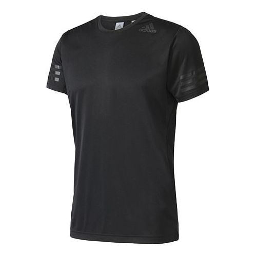 adidas Training Round Neck Pullover Sports Short Sleeve Black BK6120