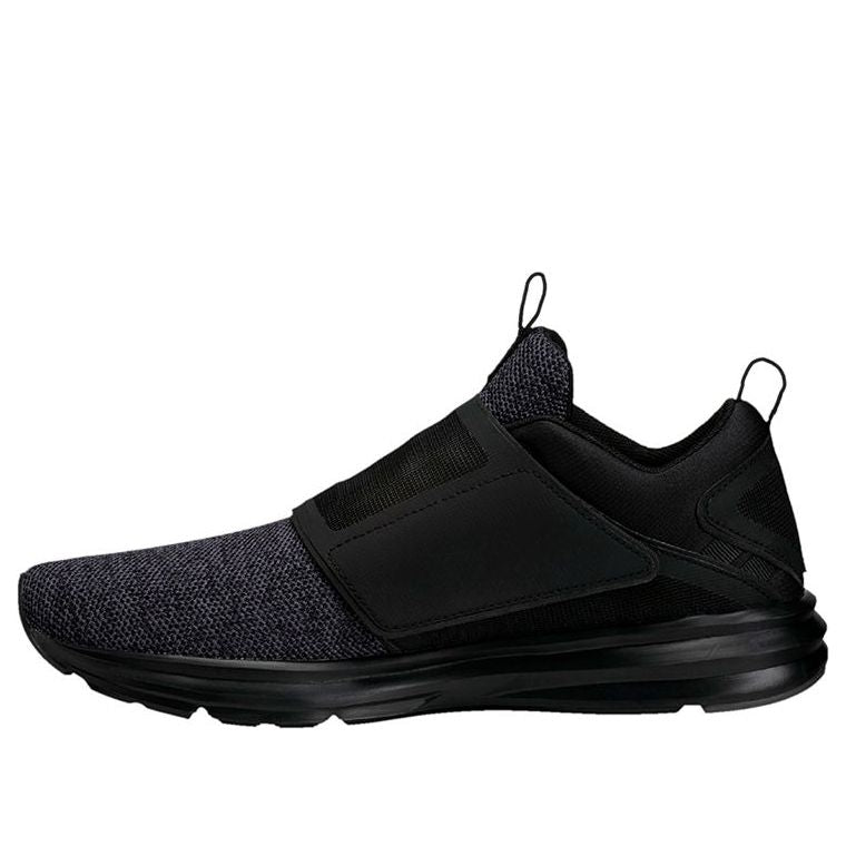 PUMA Enzo Strap Knit Low Top Running Shoes Black 190029-02