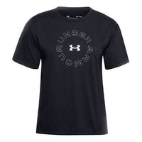 (WMNS) Under Armour Wordmark Graphic Tee 'Black' 1358657-001