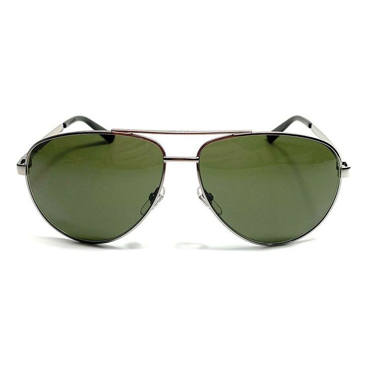 Gucci Metallic Sunglasses Glasses Green Circular GG0137S-003