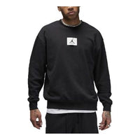 Air Jordan Fleece Crew-Neck Sweatshirt 'Black' FB6932-010