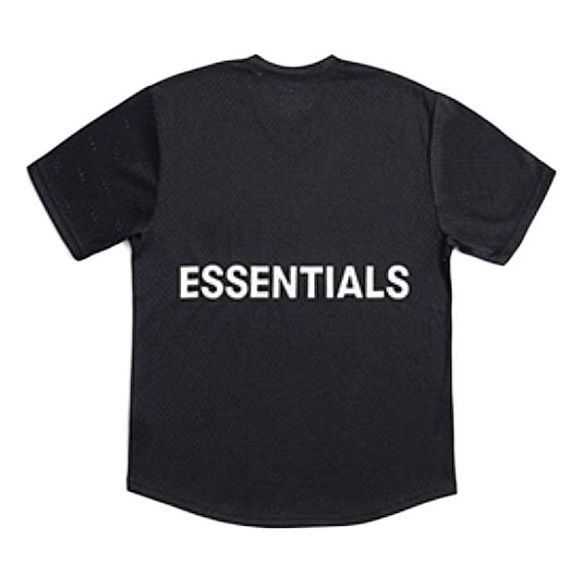 Fear of God Essentials Mesh Tee Black Breathable Short Sleeve Unisex FOGCLWY-BL-01