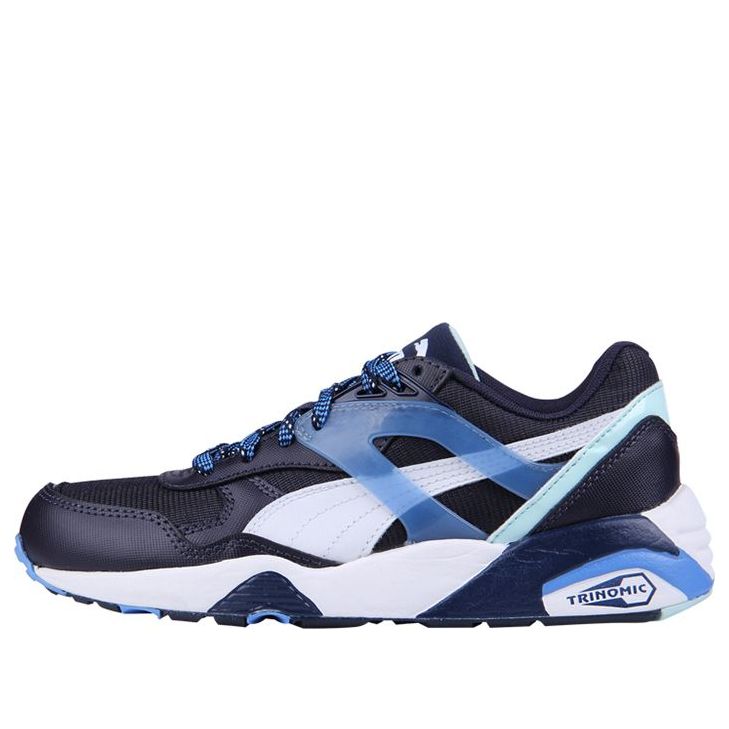 (WMNS) PUMA R698 Trinomic Running Shoes Black/Blue/White 359013-03