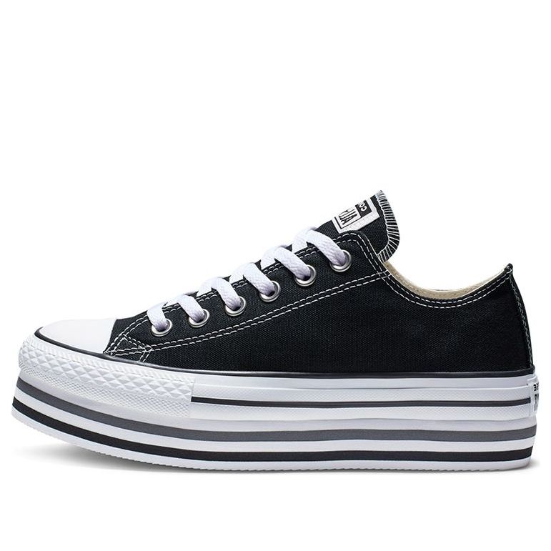 (WMNS) Converse Chuck Taylor All Star Platform Sponge Cake Sole Black White 563970C
