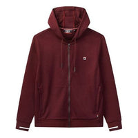 Men's FILA Logo Knit Hooded Sports Purple F11M031503F-PU