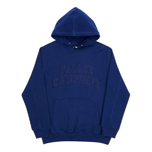 PALACE Campione Hood Solid Color Unisex Navy Blue P19CS009