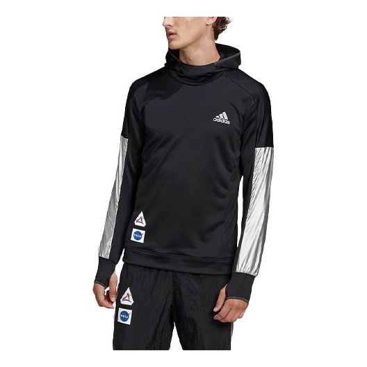 adidas x NASA Crossover hooded Stripe Jacket Black GK6997
