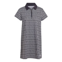 (WMNS) adidas Allover adidas Graphic Polo Dress Asia Sizing 'Black' IC5707
