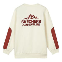 (GS) Skechers Graphic Long Sleeve Sweater 'White Red' L423B054-01PJ