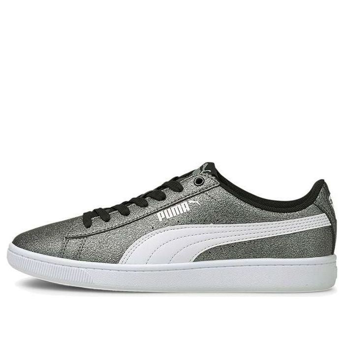 (GS) PUMA Vikky V2 Glitz 2 Casual Board Shoes Grey/White 373168-06