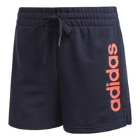 (WMNS) adidas Essentials Linear Logo Shorts Asia Sizing 'Blue Red' GD3014