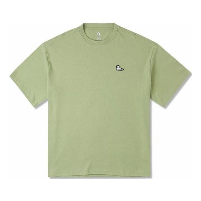 Converse Go-To Sneaker Patch Loose-Fit T-Shirt Asia Sizing 'Vitality Green' 10025397-A11