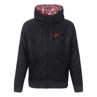 Nike Sportswear Windrunner Sports Printing hooded padded Jacket Black BV4343-010