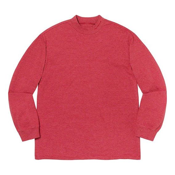 Supreme FW19 Week 15 Micro Stripe Mock Neck Tee SUP-FW19-10811