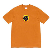 Supreme SS20 Week 1 Black Cat Tee Short Sleeve Unisex Orange SUP-SS20-311