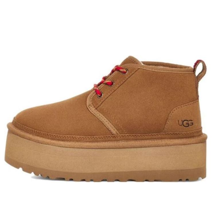 (WMNS) UGG Neumel Heritage Platform Boots 'Chestnut' 1130604-CHE