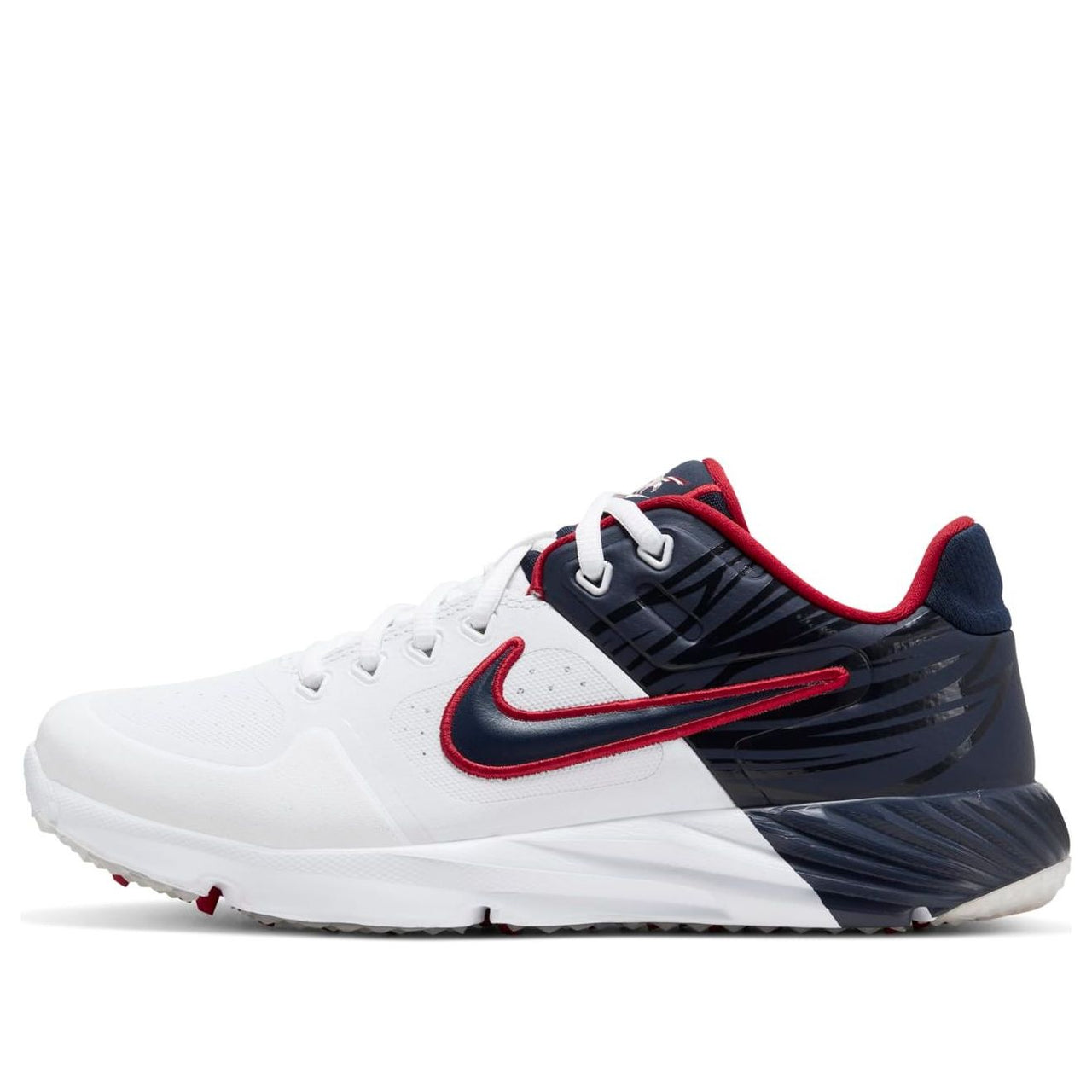 (WMNS) Nike Alpha Huarache Elite 2 Turf 'White Blue Red' CJ9988-103