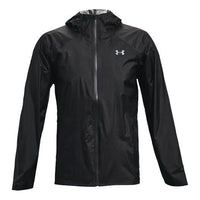 Men's Under Armour Impasse Rain 2.0 Casual Sports Hooded Jacket Black 1360416-001