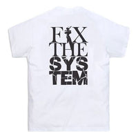 KITH fix the system tee box Logo Short Sleeve Alphabet Unisex White KH3FIX-101