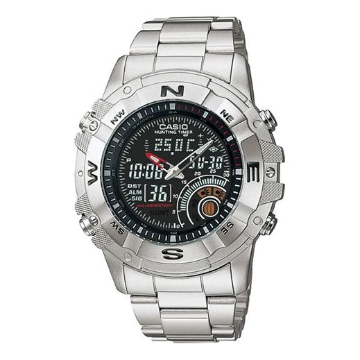 CASIO Waterproof Unisex Mens Silver Analog/Digital Combo AMW-705D-1AQ