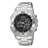 CASIO Waterproof Unisex Mens Silver Analog/Digital Combo AMW-705D-1AQ