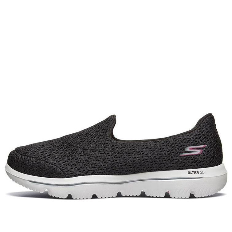 (WMNS) Skechers Go Walk Evolution Ultra Slip on 'Black White' 15738-BKW