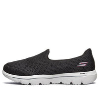 (WMNS) Skechers Go Walk Evolution Ultra Slip on 'Black White' 15738-BKW