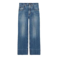 (WMNS) Gucci Denim Jeans Pants 'Blue' 743248-XDCIO-4011