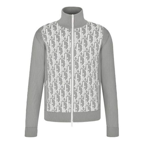 DIOR SS21 Oblique 3D Effect Embedded Technology Knitted Jacket For Men Black 113M421AT195-C880