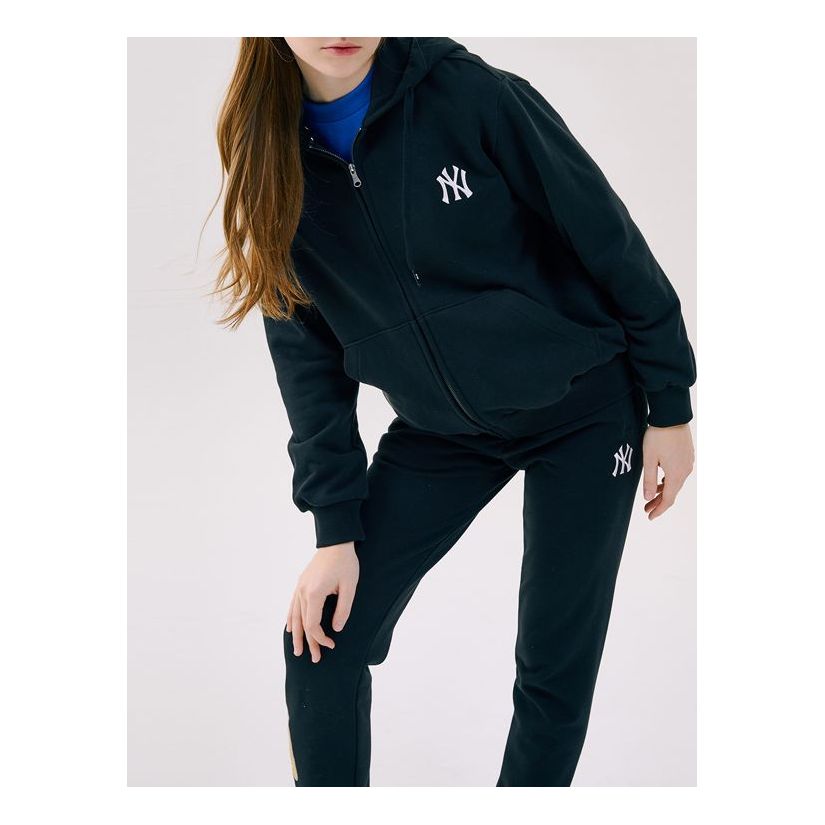 MLB Disney Mickey Crossover New York Yankees Zipper Unisex Black 31TRK1031-50L