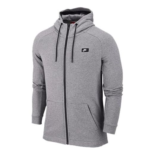Nike Casual Sports Knit Zipper Hooded Jacket Gray AR1725-091