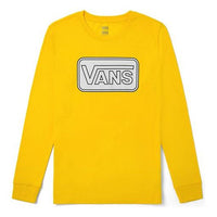 (WMNS) Vans DIY Alphabet Printing Athleisure Casual Sports Long Sleeves Yellow VN0A4V3V85W