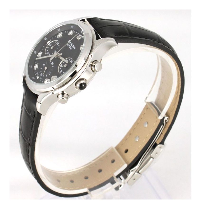 CASIO Female SHEEN Japan / South Korea Fashion Waterproof Black Analog SHE-5023L-1ADR