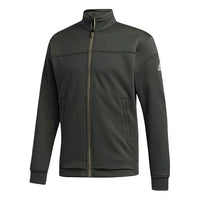 adidas M Knit Jkt Tennis Sports Stand Collar Jacket Brown FS3785