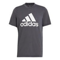 adidas Straight Casual logo Short Sleeve Gray GT3113