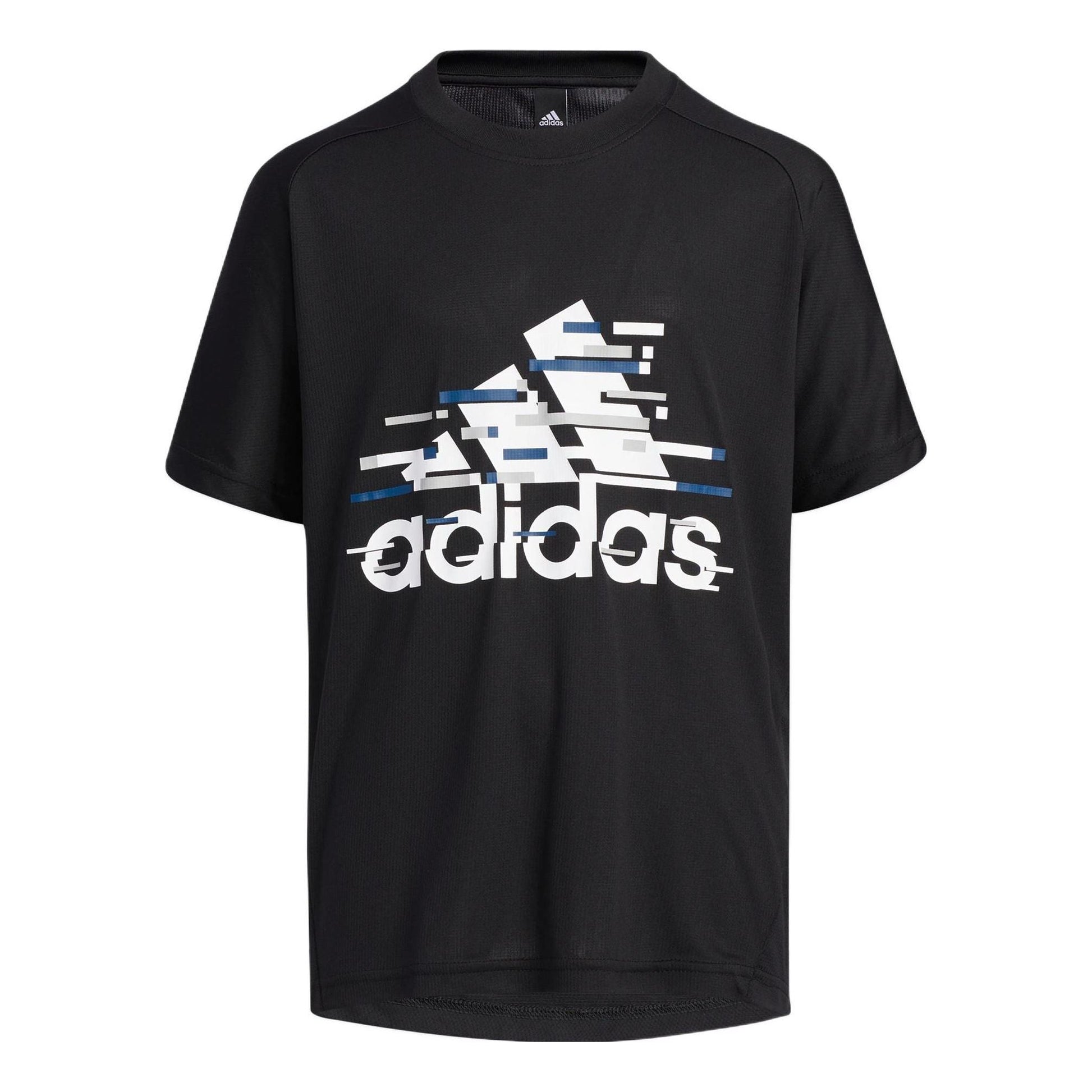 (GS) adidas Aeroready T-Shirt Asia Sizing 'Black White' HE2549